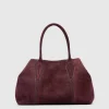 Handbags^Aquatalia Parma Carryall Wine