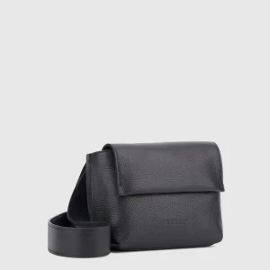 Handbags^Aquatalia Soho Crossbody Black pebbled